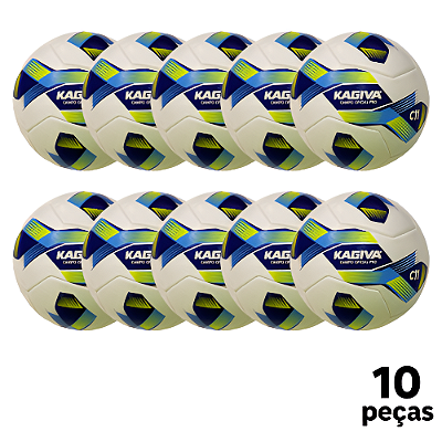 Bola Futebol CAMPO Kagiva Oficial C11 Federada Fusion PU AD. - PROMO - PACK COM 10