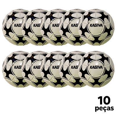 Bola Futebol CAMPO Kagiva Oficial Costurada PU AD. - PROMO - PACK COM 10