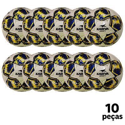 Bola Futebol SOCIETY Kagiva Oficial Costurada STAR PU AD. - PROMO - PACK COM 10