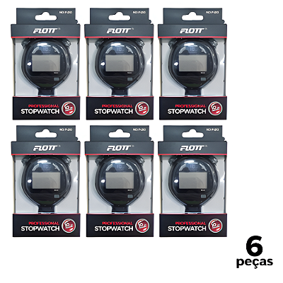 Cronômetro AX Preto 10 Voltas FTT F-210 - 755 - PACK COM 6