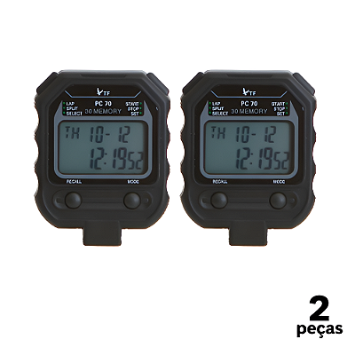 Cronômetro AX Digital Profissional com 30 Voltas - YW270 - PACK COM 2