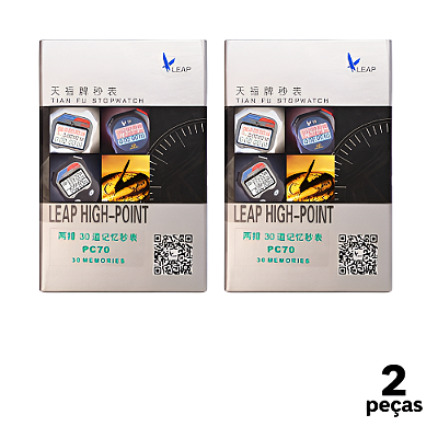 Cronômetro AX Digital Profissional com 30 Voltas - YW270 - PACK COM 2