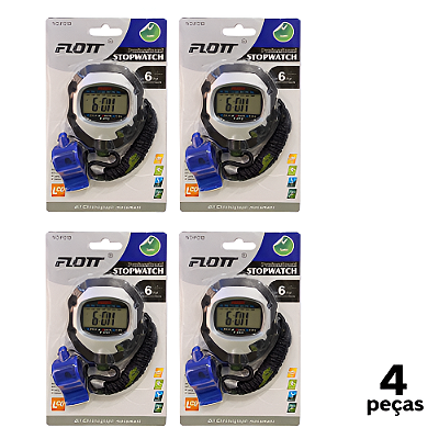 Cronômetro AX Básico com Apito  Azul FTT F018 - 753 - PACK COM 4