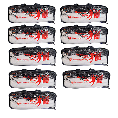 Rede de Volei 1 Lona Fio 2 Top c/ Bolsa e Cabo de Aço AX PROMO - 739 - PACK COM 9