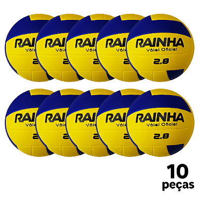 Bola Vôlei Rainha Oficial 2.8 - PROMO - PACK COM 10