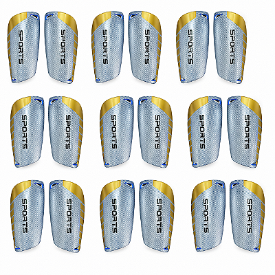 Caneleira Infantil Sports Azul Metálica AX - 794 - PACK COM 12 PARES