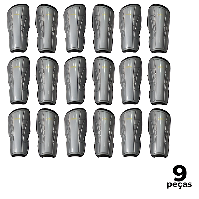 Caneleira Juvenil Cinza CIMA com Elástico - 798 - PACK COM 9