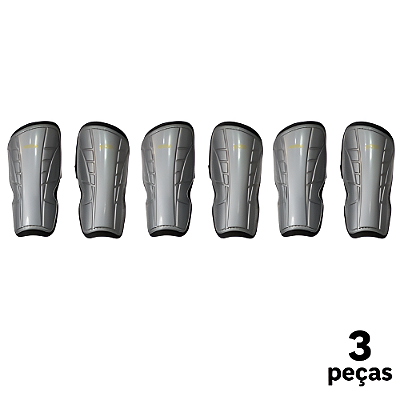 Caneleira Juvenil Cinza CIMA com Elástico - 798 - PACK COM 3