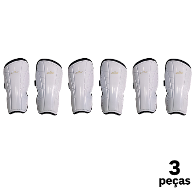 Caneleira Adulto Branca CIMA com Elástico - 799 - PACK COM 3