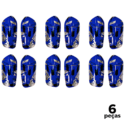 Caneleira Infantil Azul Super Fina AX - 800 - PACK COM 6