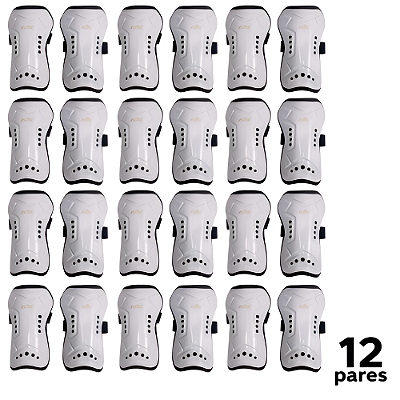 Caneleira Adulto Branca CIMA Ventilada com Elástico - 805 - PACK COM 12 PARES