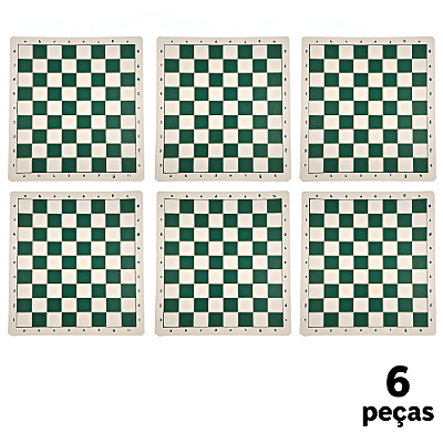 Tabuleiro p/ Xadrez Courvin AX Esportes 43,5x43,5cm  - FA509 - PACK COM 6