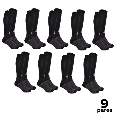 Meião Umbro Adulto Promo 2º L. Tam 39/43 PRETO - PACK COM 9 PARES