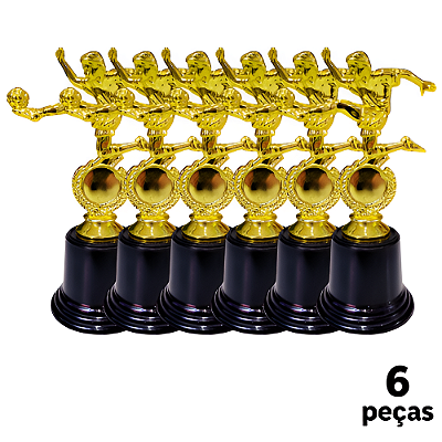 Troféu de ARTILHEIRO 17cm BASE REDONDA AX PROMO 473 - PACK COM 6