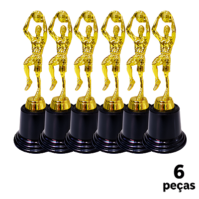 Troféu de Basquete 19cm Base Redonda AX  Y250 - PACK COM 6