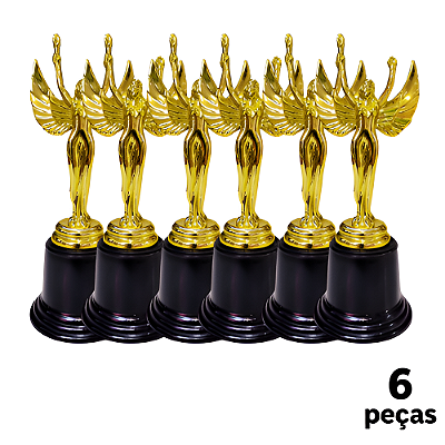 Troféu de Honra ao Mérito 18cm Base Redonda AX PROMO - 473 - PACK COM 6