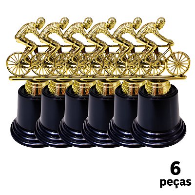 Troféu de Bicicleta 13cm Base Redonda AX  Y260 - PACK COM 6
