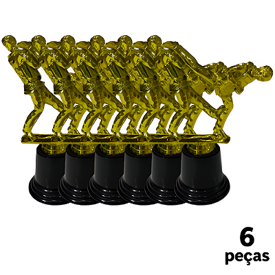 Troféu de Taekwondo  18,5cm BASE REDONDA AX  833 - PACK COM 6