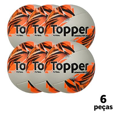 Bola Futebol SALÃO Topper Dominator FX Fusion - PROMO - PACK COM 6