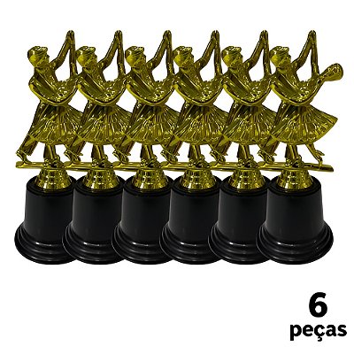 Troféu de Dança Casal 18cm BASE REDONDA AX  826 - PACK COM 6