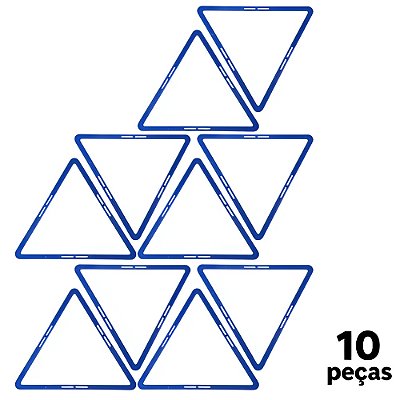 Triangulo AX Agilidade Para Treino 48cm - 667 - PACK COM 10 - Azul