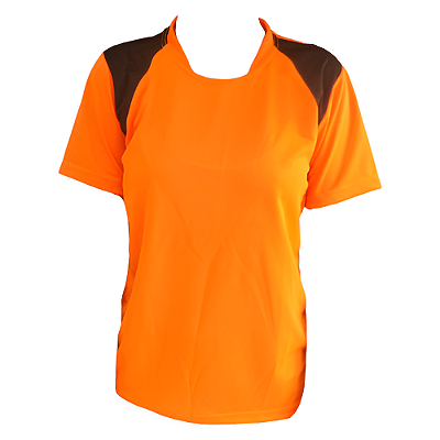 Jogo de Camisa AX Esportes Laranja com Preto  - 7+1 Numeradas