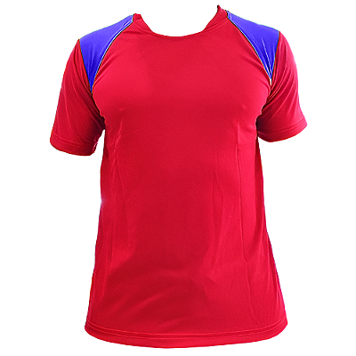 Jogo de Camisa AX Esportes Vermelho com Royal - 7+1 Numeradas