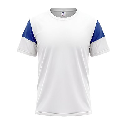 Jogo de Camisa AX Esportes Branco com Royal  - 7+1 Numeradas