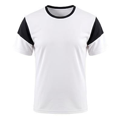 Jogo de Camisa AX Esportes Branco com Preto  - 7+1 Numeradas