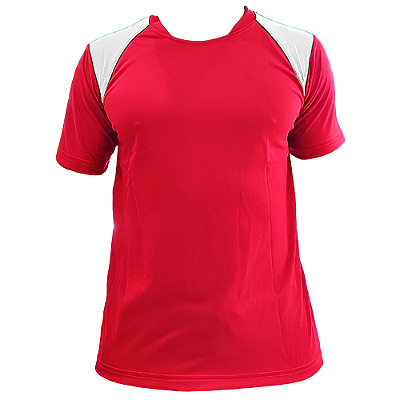 Jogo de Camisa AX Esportes Vermelho com Branco - 7+1 Numeradas