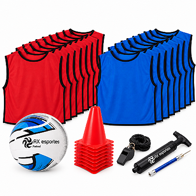 Kit FUTSAL TREINO ADULTO 2 times ESSENCIAL - 35 ITENS