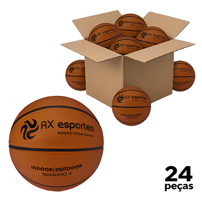 Bola Basquete AX Feminina Juvenil TAM 6 Oficial PROMO 702 - CAIXA COM 24