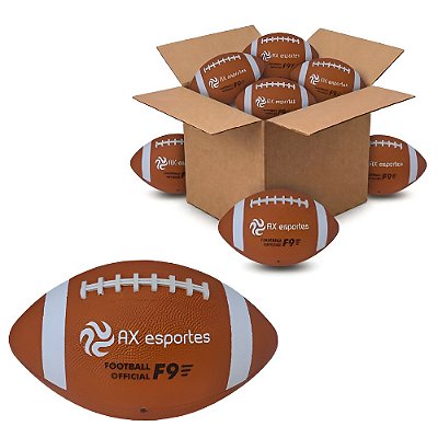 Bola Futebol Americano Marrom Adulto Oficial Tam 9 AX 708 - CAIXA COM 24