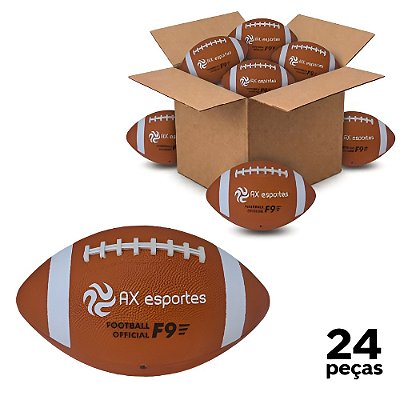 Bola Futebol Americano Marrom Adulto Oficial Tam 9 AX 708 - CAIXA COM 24