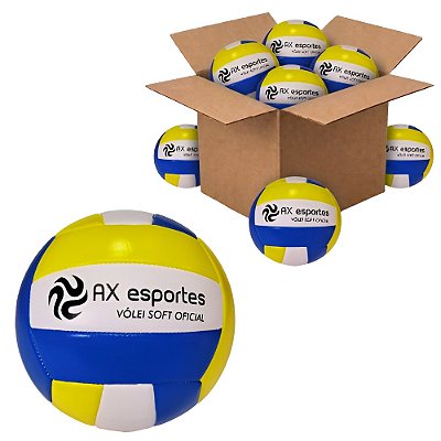 Bola Volei Oficial Soft com Costura AX Promo 710 - CAIXA COM 36