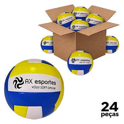 Bola Volei Oficial Soft com Costura AX Promo 710 - CAIXA COM 36