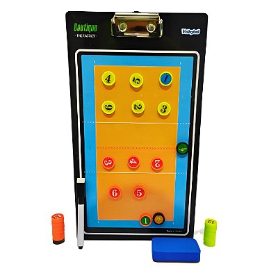 Quadro Tático Volei Magnética c/ Caneta e 27 Imãs 35x20 - 060