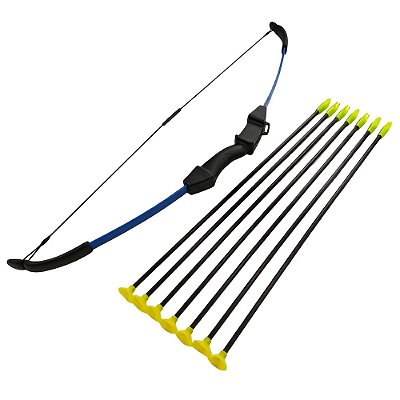 Arco e Flecha c/ Empunhadora 6 Flexas PVC c/ Ventosa e Alvo Adesivo - 097
