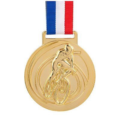 Medalha Ciclismo Ouro AX 65mm - 982