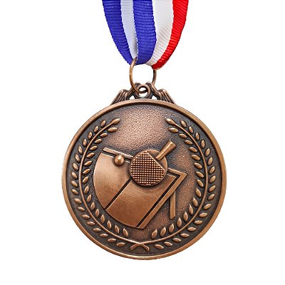 Medalha Tenis de Mesa Bronze AX 65mm - 983