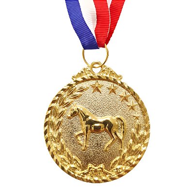 Medalha Cavalo Ouro AX 50mm - 981