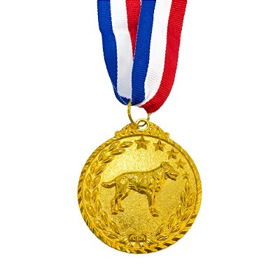 Medalha Cachorro Ouro AX 50mm Pet- 981