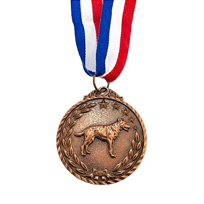 Medalha Cachorro Bronze AX 50mm Pet - 981