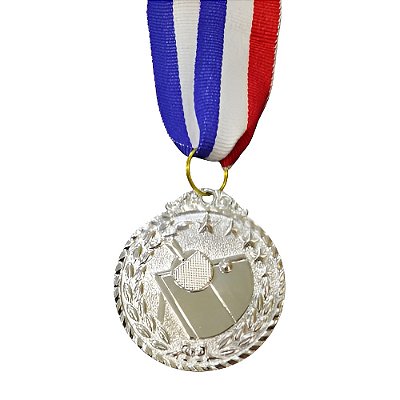 Medalha Tenis de Mesa Prata AX 50mm - 981