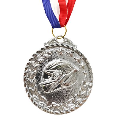 Medalha Piloto Prata AX 50mm - 981