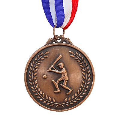 Medalha Beisebol Bronze AX 65mm - 982