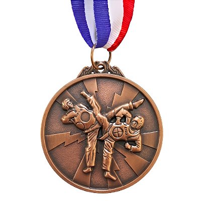 Medalha Taekwondo Bronze AX 65mm - 982