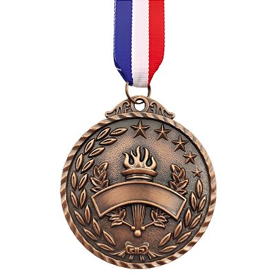 Medalha Honra ao Mérito TOCHA E FAIXA Bronze AX 65mm - 983