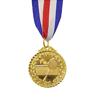 Medalha Badminton Ouro AX 50mm - 980