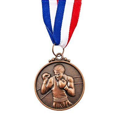Medalha Boxe Bronze AX 50mm - 980